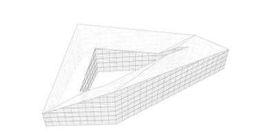 soyut mimari duvar kağıdı tasarımı, dijital konsept arkaplan