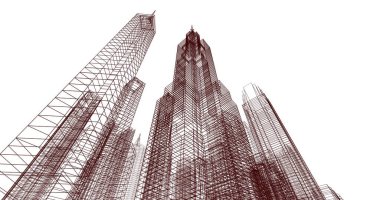 soyut mimari duvar kağıdı, dijital arkaplan