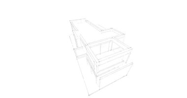 çizgili mimari duvar kağıdı, dijital arkaplan