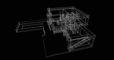 çizgili mimari duvar kağıdı, dijital arkaplan