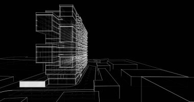 soyut mimari duvar kağıdı, dijital arkaplan