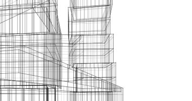 soyut mimari duvar kağıdı tasarımı, dijital konsept arkaplan