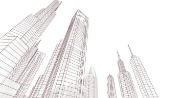 soyut mimari duvar kağıdı, dijital arkaplan