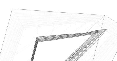 soyut mimari duvar kağıdı tasarımı, dijital konsept arkaplan