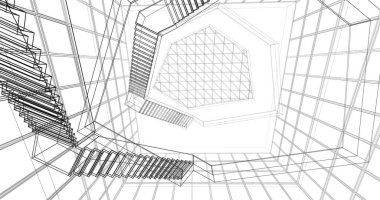 soyut mimari duvar kağıdı, dijital arkaplan