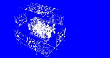çizgili mimari duvar kağıdı, dijital arkaplan