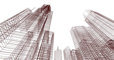 soyut mimari duvar kağıdı, dijital arkaplan