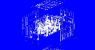 çizgili mimari duvar kağıdı, dijital arkaplan