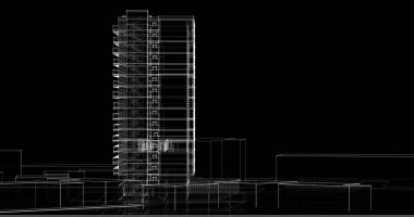 soyut mimari duvar kağıdı, dijital arkaplan