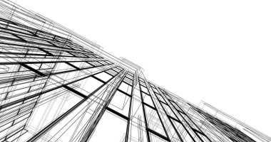 soyut mimari duvar kağıdı, dijital arkaplan