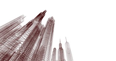 soyut mimari duvar kağıdı, dijital arkaplan