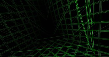 Mimari sanat konseptinde soyut çizgiler, minimum geometrik şekiller. 