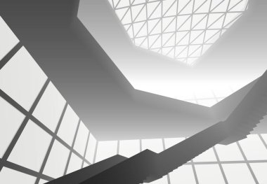 soyut mimari duvar kağıdı tasarımı, dijital konsept arkaplan