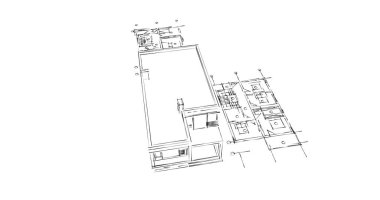 çizgili mimari duvar kağıdı, dijital arkaplan