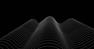 Mimari sanat konseptinde soyut çizgiler, minimum geometrik şekiller. 