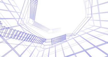 soyut mimari duvar kağıdı, dijital arkaplan