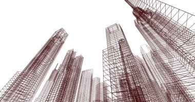 soyut mimari duvar kağıdı, dijital arkaplan