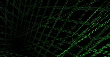 Mimari sanat konseptinde soyut çizgiler, minimum geometrik şekiller. 