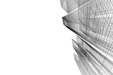 soyut mimari duvar kağıdı tasarımı, dijital konsept arkaplan