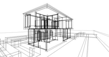 soyut mimari duvar kağıdı, dijital arkaplan