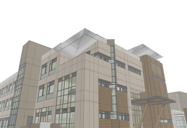 soyut mimari duvar kağıdı tasarımı, dijital konsept arkaplan