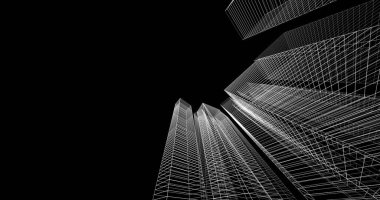 soyut mimari duvar kağıdı, dijital arkaplan