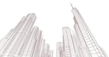 soyut mimari duvar kağıdı, dijital arkaplan