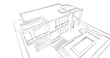 soyut mimari duvar kağıdı, dijital arkaplan