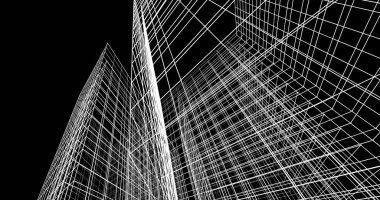 soyut mimari duvar kağıdı, dijital arkaplan