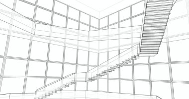 soyut mimari duvar kağıdı, dijital arkaplan