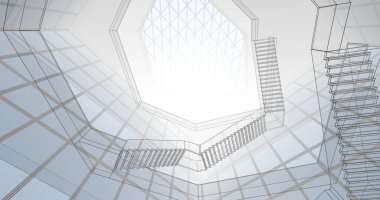 soyut mimari duvar kağıdı konsepti, dijital arkaplan