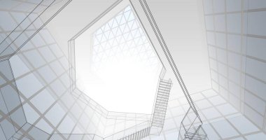 soyut mimari duvar kağıdı konsepti, dijital arkaplan