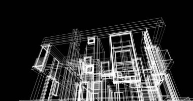 çizgili mimari duvar kağıdı, dijital arkaplan