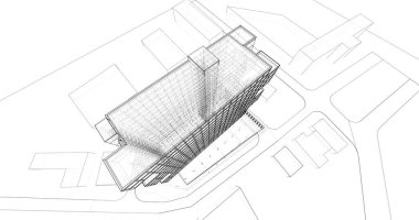 soyut mimari duvar kağıdı, dijital arkaplan