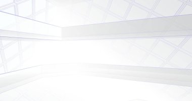 Mimari sanat konseptinde soyut çizgiler, minimum geometrik şekiller. 