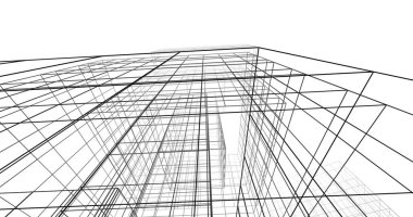 soyut mimari duvar kağıdı tasarımı, dijital konsept arkaplan