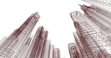 soyut mimari duvar kağıdı, dijital arkaplan