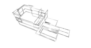 soyut mimari duvar kağıdı, dijital arkaplan