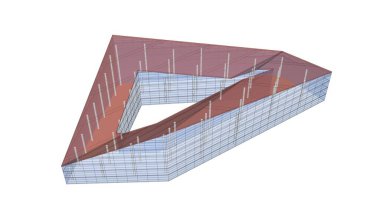 soyut mimari duvar kağıdı tasarımı, dijital konsept arkaplan