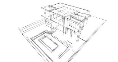 soyut mimari duvar kağıdı, dijital arkaplan