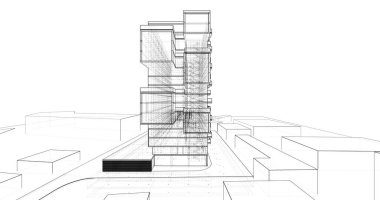 soyut mimari duvar kağıdı, dijital arkaplan