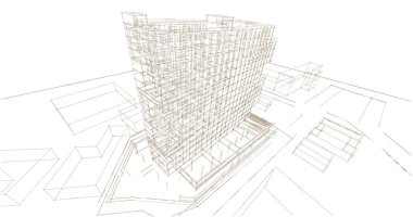 soyut mimari duvar kağıdı, dijital arkaplan