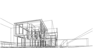 soyut mimari duvar kağıdı, dijital arkaplan