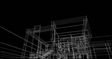 çizgili mimari duvar kağıdı, dijital arkaplan