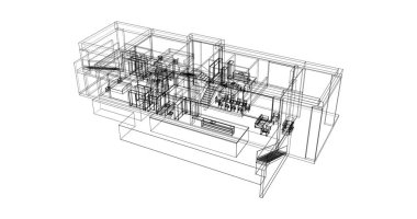 çizgili mimari duvar kağıdı, dijital arkaplan