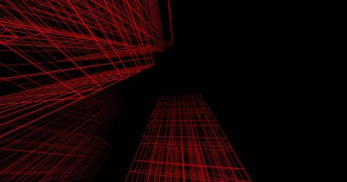 soyut mimari duvar kağıdı tasarımı, dijital konsept arkaplan