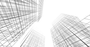 soyut mimari duvar kağıdı tasarımı, dijital konsept arkaplan