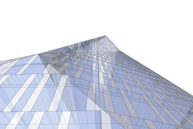 Mimari sanat konseptinde soyut çizgiler, minimum geometrik şekiller. 