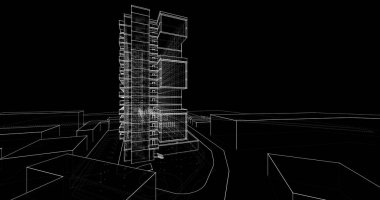 soyut mimari duvar kağıdı, dijital arkaplan