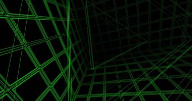 Mimari sanat konseptinde soyut çizgiler, minimum geometrik şekiller. 